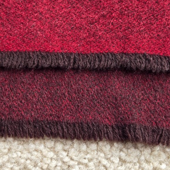 Banana Republic Double Face Cashmere Scarf Brick Burgundy Red - Picture 3 of 9